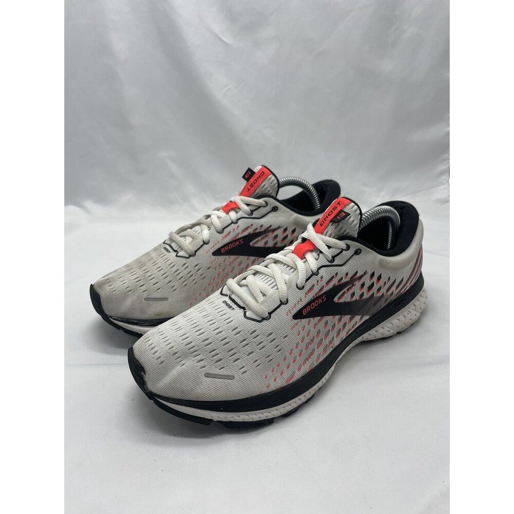 Brooks Womens Ghost 13‎ 1203381B192 White Running Shoes Sneakers Size 9.5 B